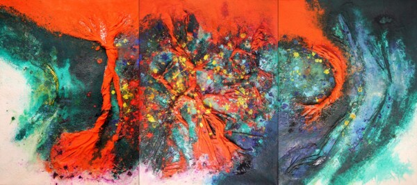 Acrilico sobre tela y GeoTextil 260 x 585 cm. Realizado en Colombia
Acrilyc on canvas and GeoTextile 260 x 585 cm. Painted in Colombia
Acrilyque sur toile et GeoTextile 260 x 585cm. Fait on Colombie