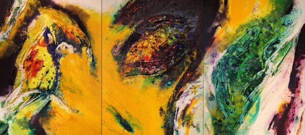 Acrilico sobre tela y GeoTextil 260 x 585 cm. Realizado en Colombia
Acrilyc on canvas and GeoTextile 260 x 585 cm. Painted in Colombia
Acrilyque sur toile et GeoTextile 260 x 585cm. Fait on Colombie
