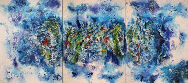 Acrilico sobre tela y GeoTextil 260 x 585 cm. Realizado en Colombia
Acrilyc on canvas and GeoTextile 260 x 585 cm. Painted in Colombia
Acrilyque sur toile et GeoTextile 260 x 585cm. Fait on Colombie
