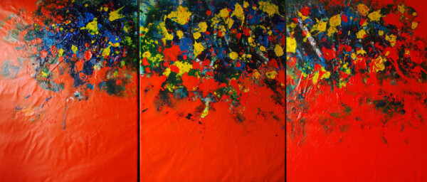 Acrilico sobre tela 160 x 390 cm. Realizado en España 2002-2007
Acrilyc on canvas 160 x 390 cm. Painted in Spain 2002-2007
Acrilyque sur toile 160 x 390 cm. Faite on Espagne 2002-2007
