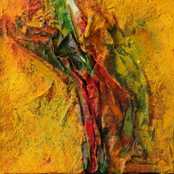 Acrilico sobre tela y GeoTextil 130 x 130 cm. Realizado en Colombia.
Acrilyc on canvas and GeoTextile 130 x 130 cm. Painted in Colombia.
Acrilyque sur toile et GeoTextile 130 x 130 cm. Fait on Colombie.
