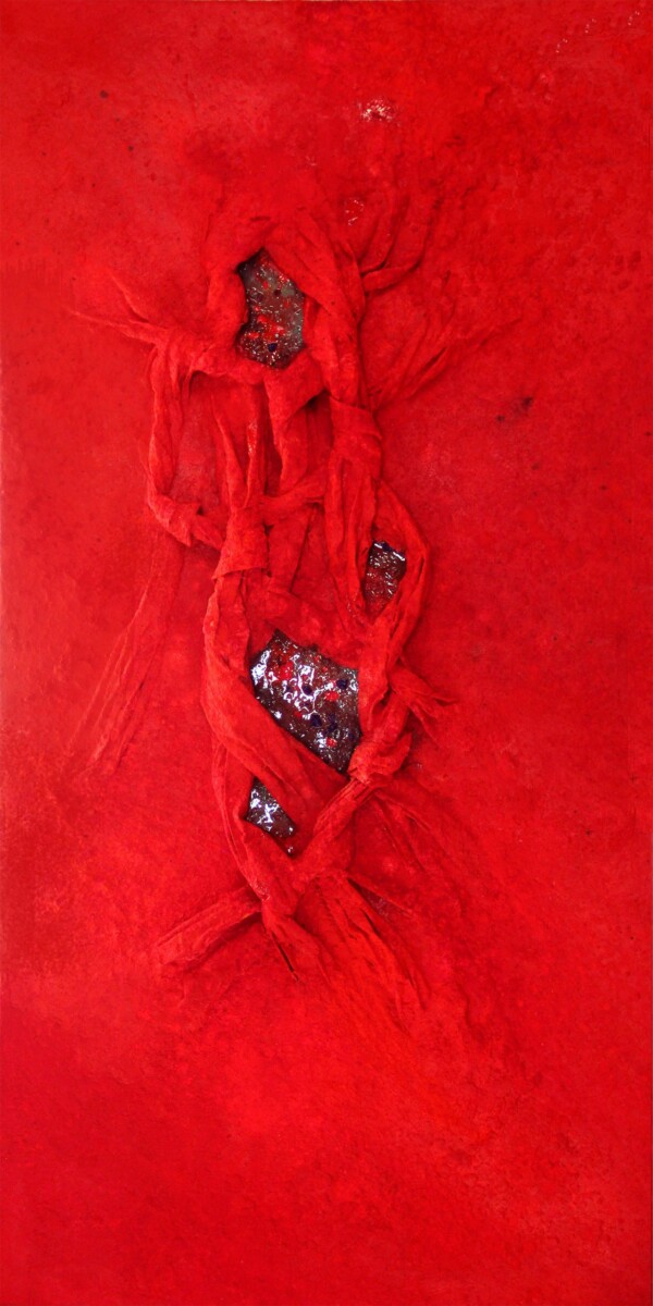 Acrilico sobre tela y GeoTextil 260 x 130 cm. Realizado en Colombia
Acrilyc on canvas and GeoTextile 260 x 130 cm. Painted in Colombia
Acrilyque sur toile et GeoTextile 260 x 130 cm. Fait on Colombie