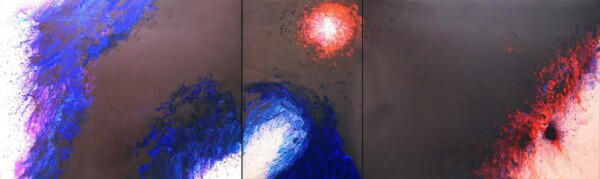 Acrilico sobre tela 195 x 650 cm. Realizado en Francia 1995
Acrilyc on canvas 195 x 650 cm. Painted in France 1995
Acrilyque sur toile 195 x 650 cm. Faite a Paris 1995