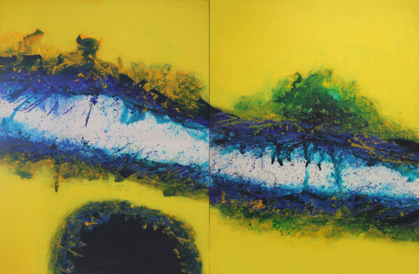 Acrilico sobre tela 260 x 390 cm. Realizado en Francia 1995
Acrilyc on canvas 260 x 390 cm. Painted in France 1995
Acrilyque sur toile 260 x 390 cm. Faite a Paris 1995