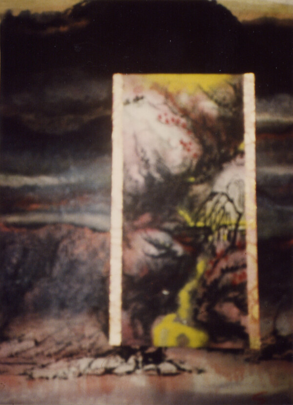 Tinta china sobre papel de arroz 80 x 40 cm. Realizado en Peking 1987
China ink on rice paper 80 x 40 cm. Painted in Peking 1987
Encre Chinoise sur papier de riz 80 x 40 cm. Faite a Peking 1987