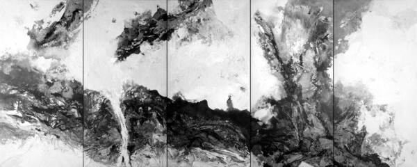 Acrilico sobre tela y GeoTextil 260 x 650 cm. Realizado en Colombia. 2018
Acrilyc on canvas and GeoTextile 260 x 650 cm. Painted in Colombia. 2018
Acrilyque sur toile et GeoTextile 260 x 650 cm. Fait on Colombie. 2018