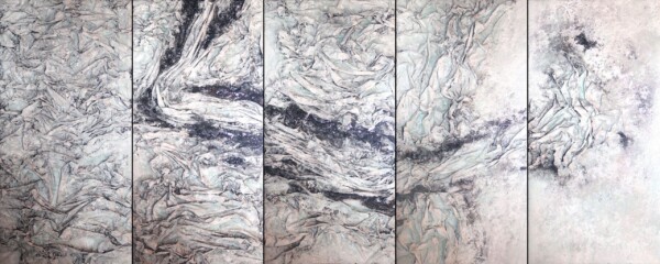Acrilico sobre tela y GeoTextil 260 x 650 cm. Realizado en Colombia. 2018
Acrilyc on canvas and GeoTextile 260 x 650 cm. Painted in Colombia. 2018
Acrilyque sur toile et GeoTextile 260 x 650 cm. Fait on Colombie. 2018